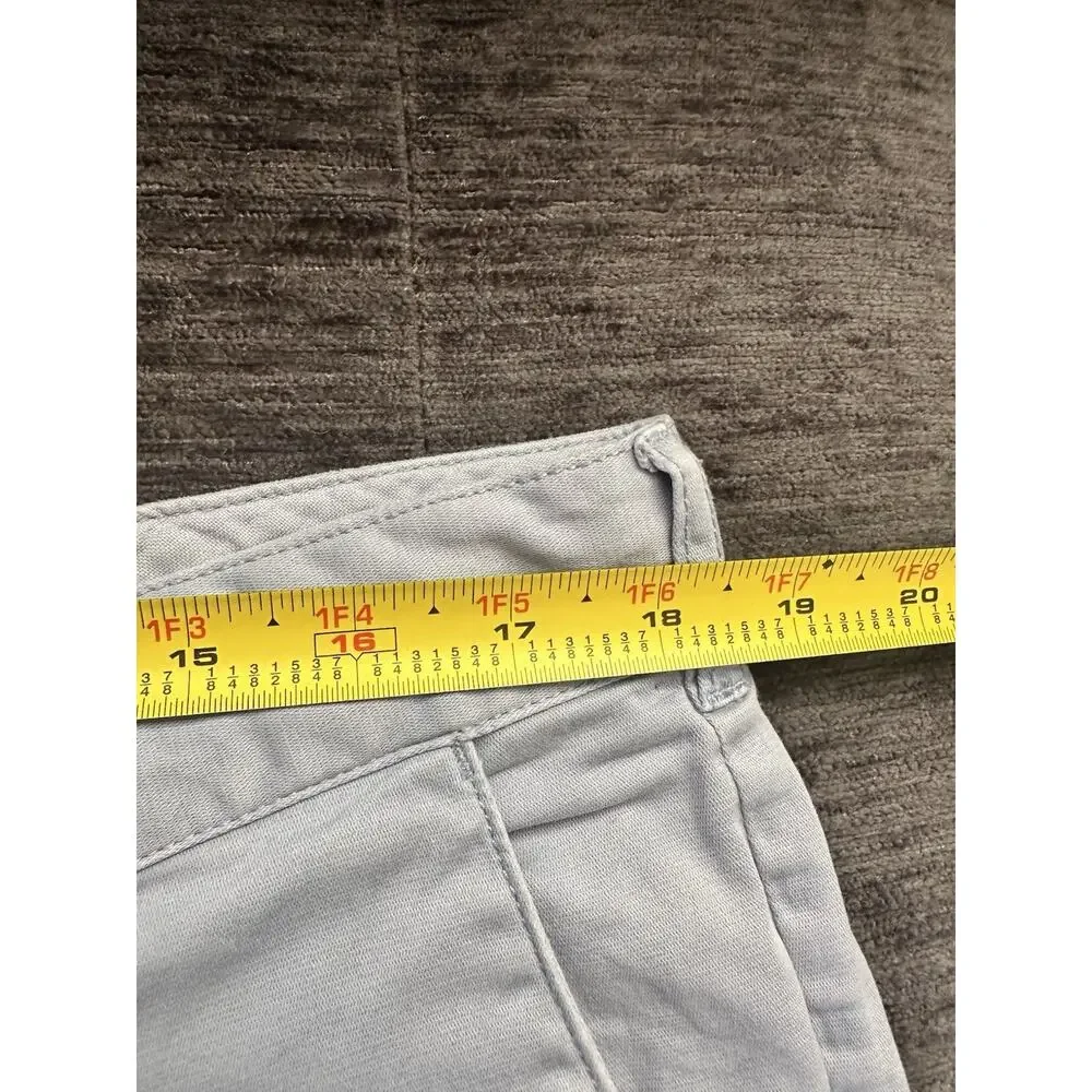 Faherty Men’s Chino Shorts - Light Blue, Size 36, Flat Front With Pockets